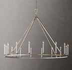 19TH C. ENGLISH OPENWORK ROUND CHANDELIER 60"