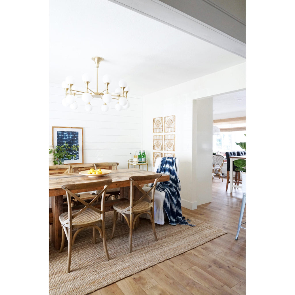 Astoria 20-Light Chandelier in Aged Brass 36L x 36W x 13.5H