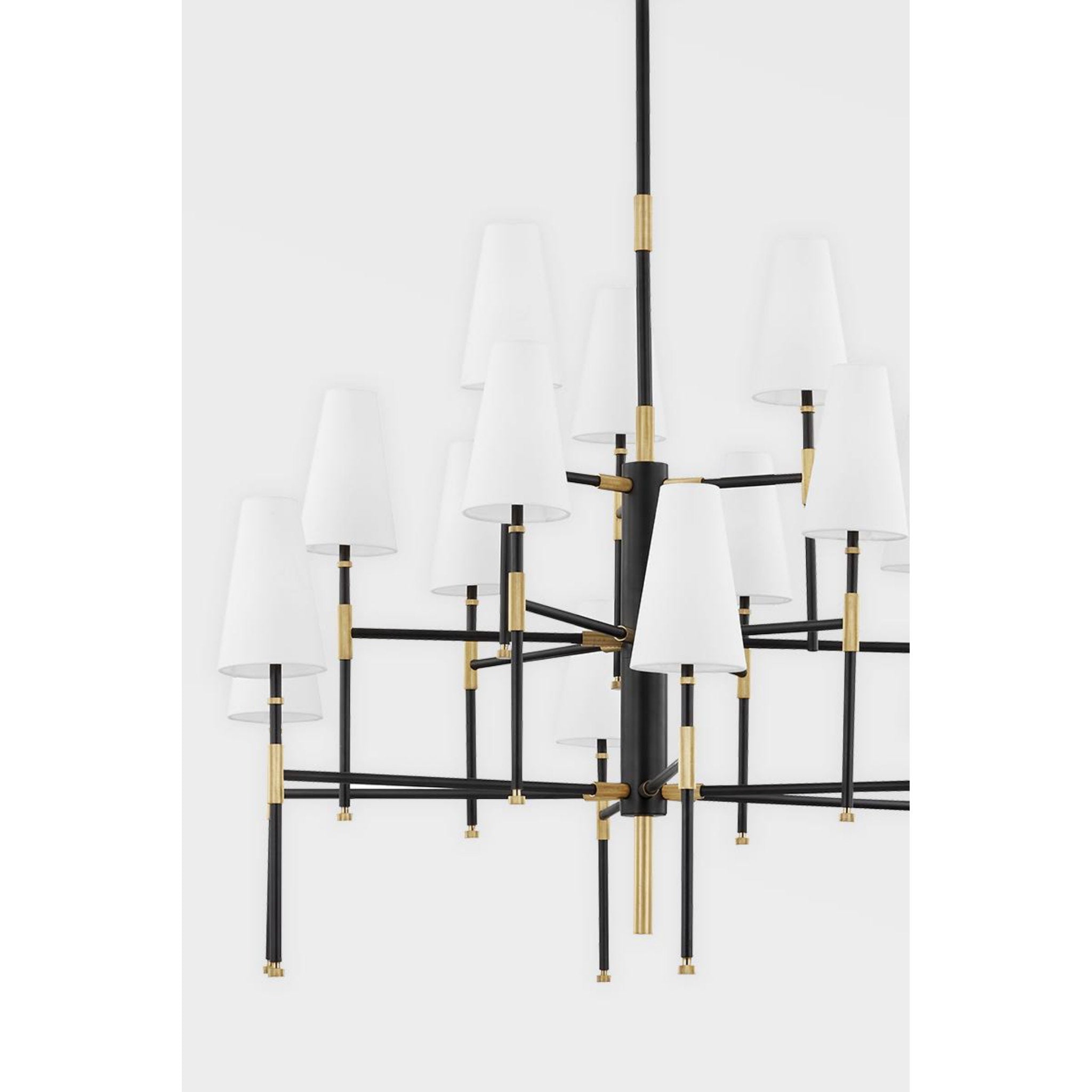 Bowery 9-Light Chandelier in Aged Old Bronze 34L x 34W x 31H
