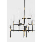 Bowery 15-Light Chandelier in Aged Old Bronze 48L x 48W x 40H
