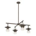 Mason Outdoor 4-Light Pendant 4-Light Clear Glass (ZM) in Coastal Dark Smoke
