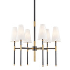 Bowery 6-Light Chandelier in Aged Old Bronze 28L x 28W x 24.5H