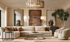 Lattice Smoke Glass Round Chandelier 48"