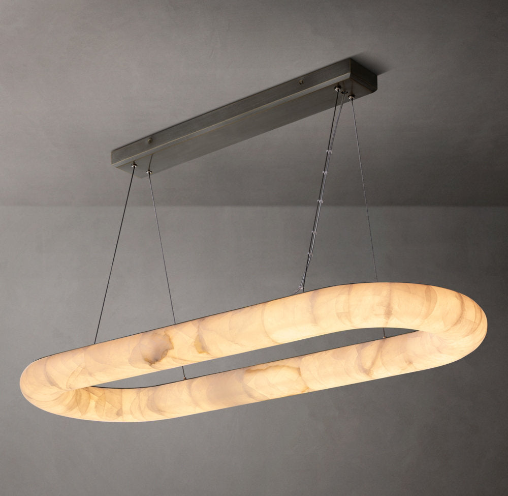 Rivage Lisse Oval Chandelier 57"