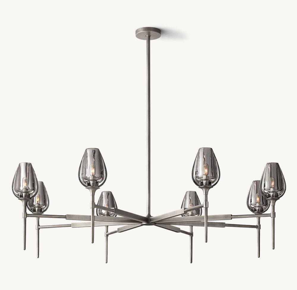 Tulip Round Chandelier 54"
