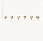 Boule De Cristal Smoke Glass Linear Chandelier 60"