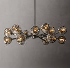 Boule De Cristal Smoke Glass Round Chandelier 36"