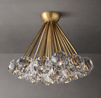 Boule De Cristal Clear Glass Flushmount 24"