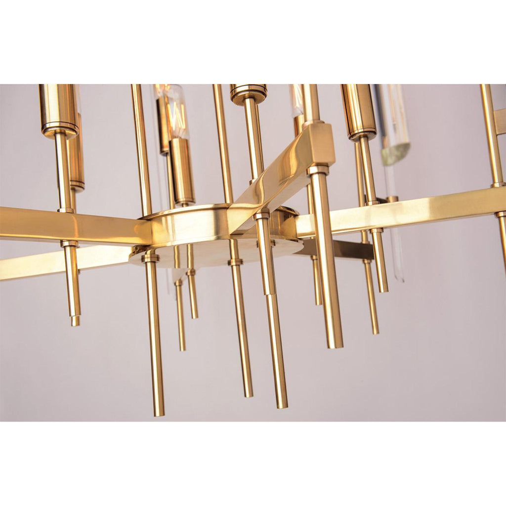 Bari 16-Light Chandelier in Polished Nickel 30L x 30W x 29H