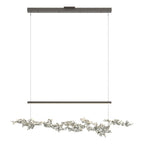 Coral LED Pendant Sterling Accent LED in Dark Smoke
