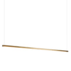 Ingot LED Pendant LED in Modern Brass