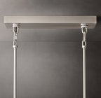 Sirene Clear Glass Rectangular Chandelier 77"