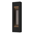 Procession Small Outdoor Sconce 2-Light Coastal Burnished Steel Accent in Coastal Black