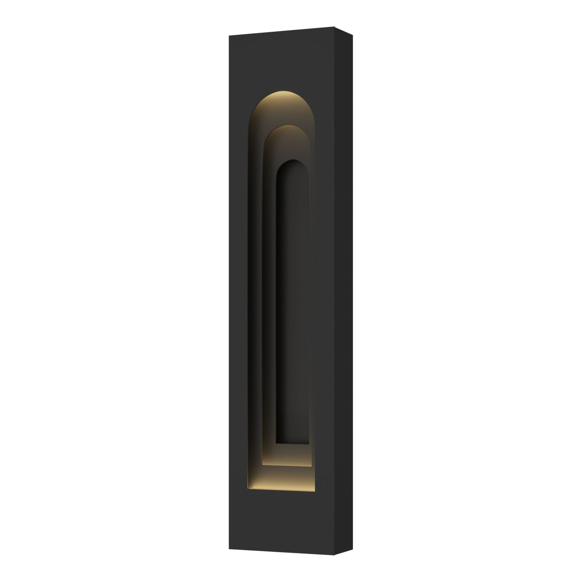 Procession Arch Large Outdoor Sconce 2-Light Coastal Black Accent in Coastal Black