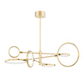 Saturn 0-Light Chandelier in Aged Brass 44.5L x 44.5W x 13.25H