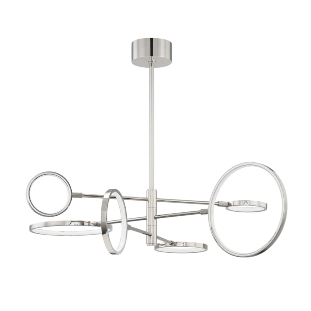 Saturn 0-Light Chandelier in Polished Nickel 44.5L x 44.5W x 13.25H