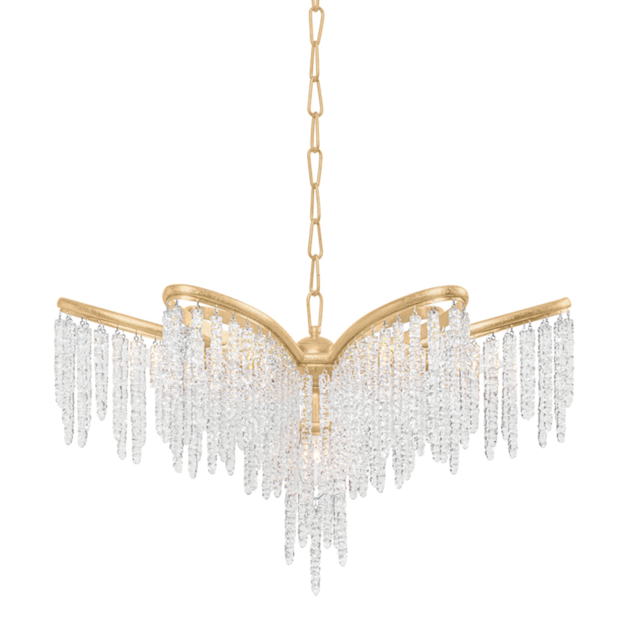 Pandora 5-Light Chandelier in Gold Leaf 22.25L x 22.25W x 18H