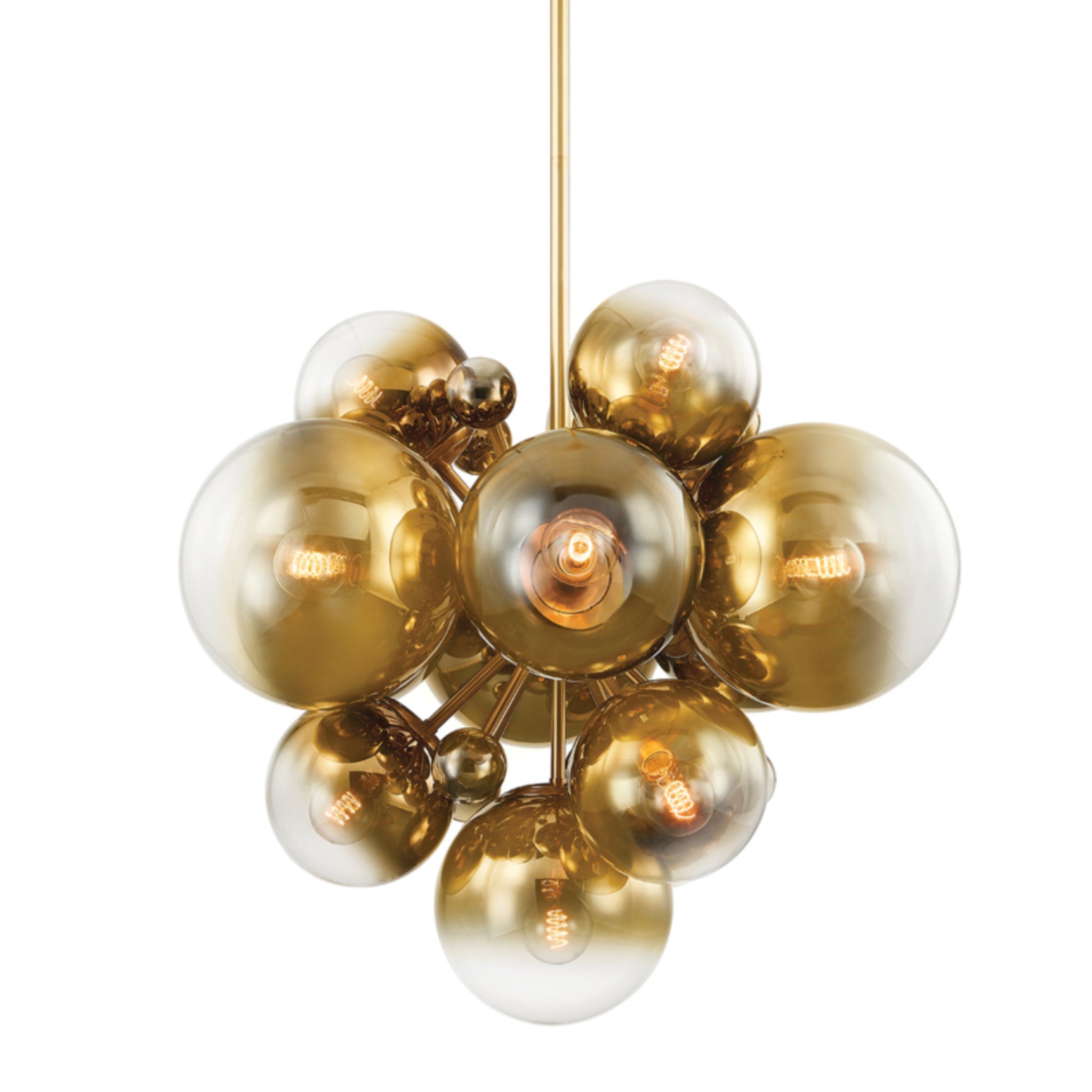 Kyoto 13-Light Chandelier in Vintage Polished Brass 36L x 36W x 30.5H