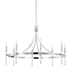 Gates 8-Light Chandelier in Polished Nickel 38.5L x 38.5W x 25H