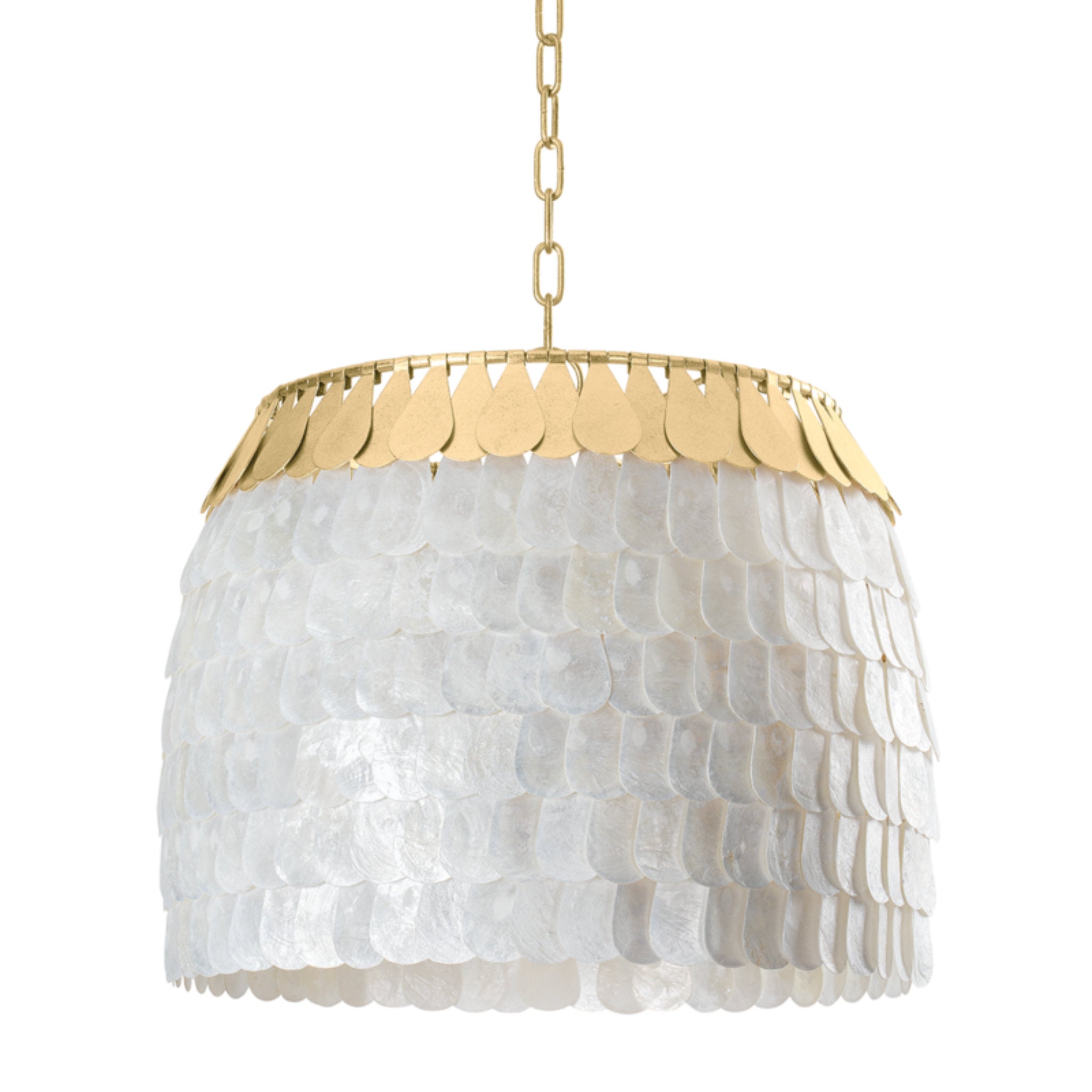 Coralie 4-Light Chandelier in Vintage Gold Leaf 21L x 21W x 17.5H