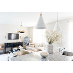 Hopper 9-Light Chandelier in Vintage Brass/Black Brass 32L x 32W x 25H
