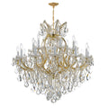 Maria Theresa 38'' Hand Cut Crystal Gold Chandelier Gold 38"W x 37"H x 38"D