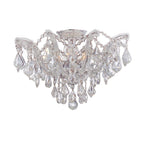 Maria Theresa 19'' Swarovski Strass Crystal Polished Chrome Semi Flush Mount Silver 19"W x 11.5"H x 19"D