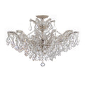 Maria Theresa 29'' Swarovski Strass Crystal Polished Chrome Semi Flush Mount Silver 29"W x 21"H x 29"D