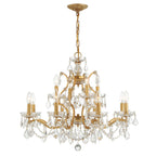 Filmore 29'' Swarovski Strass Crystal Antique Gold Chandelier Gold 29"W x 24"H x 29"D