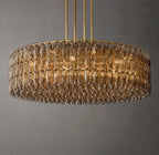 Chiara Smoke Glass Round Chandelier 62"