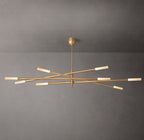 Rousseau 8-Light Mobile Etched Rod Chandelier