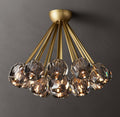 Boule De Cristal Smoke Glass Flushmount 24"