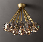 Boule De Cristal Smoke Glass Flushmount 24"