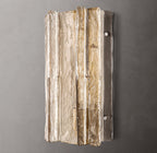 Lattice Clear Glass Sconce 15"