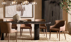 Cabrette Clear Glass Mobile Round Chandelier