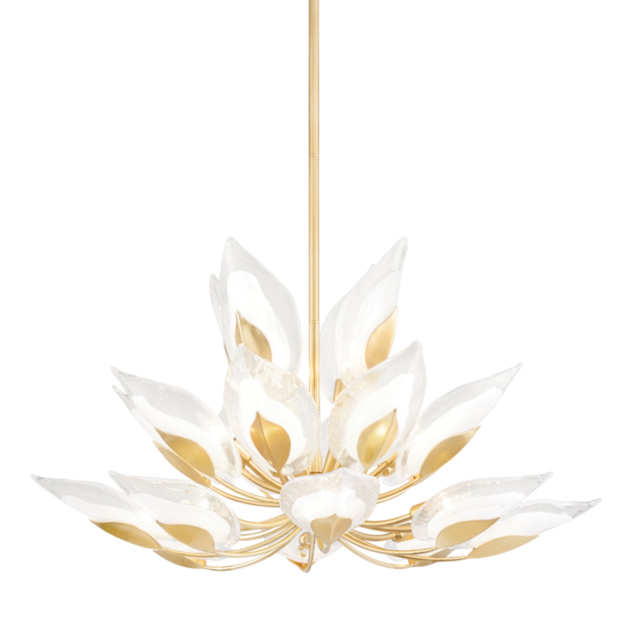 Blossom 20-Light Chandelier in Gold Leaf 40.5L x 40.5W x 26.75H