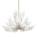 Blossom 24-Light Chandelier in Silver Leaf 55L x 55W x 37H