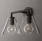 Utilitaire Funnel Shade Double Sconce
