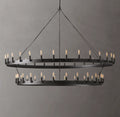 Camino Vintage Filament Two-Tier Chandelier 63"