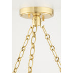 Gaines 6-Light Chandelier in Aged Brass 30L x 30W x 7H