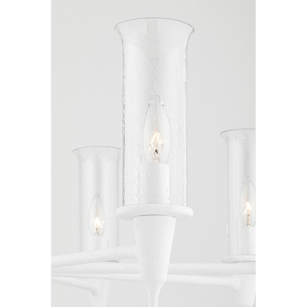 Chisel 16-Light Chandelier in Black Iron 41.25L x 41.25W x 28H