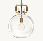 Machinist Glass Globe Pendant