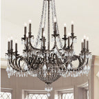 Vanderbilt 44'' Hand Cut Crystal English Bronze Chandelier Bronze 44"W x 51"H x 44"D