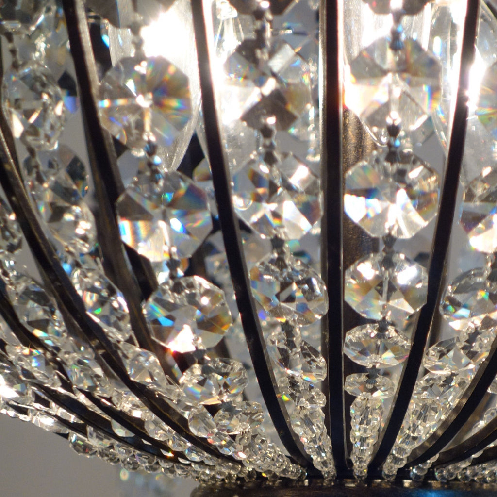 Vanderbilt 44'' Hand Cut Crystal English Bronze Chandelier Bronze 44"W x 51"H x 44"D