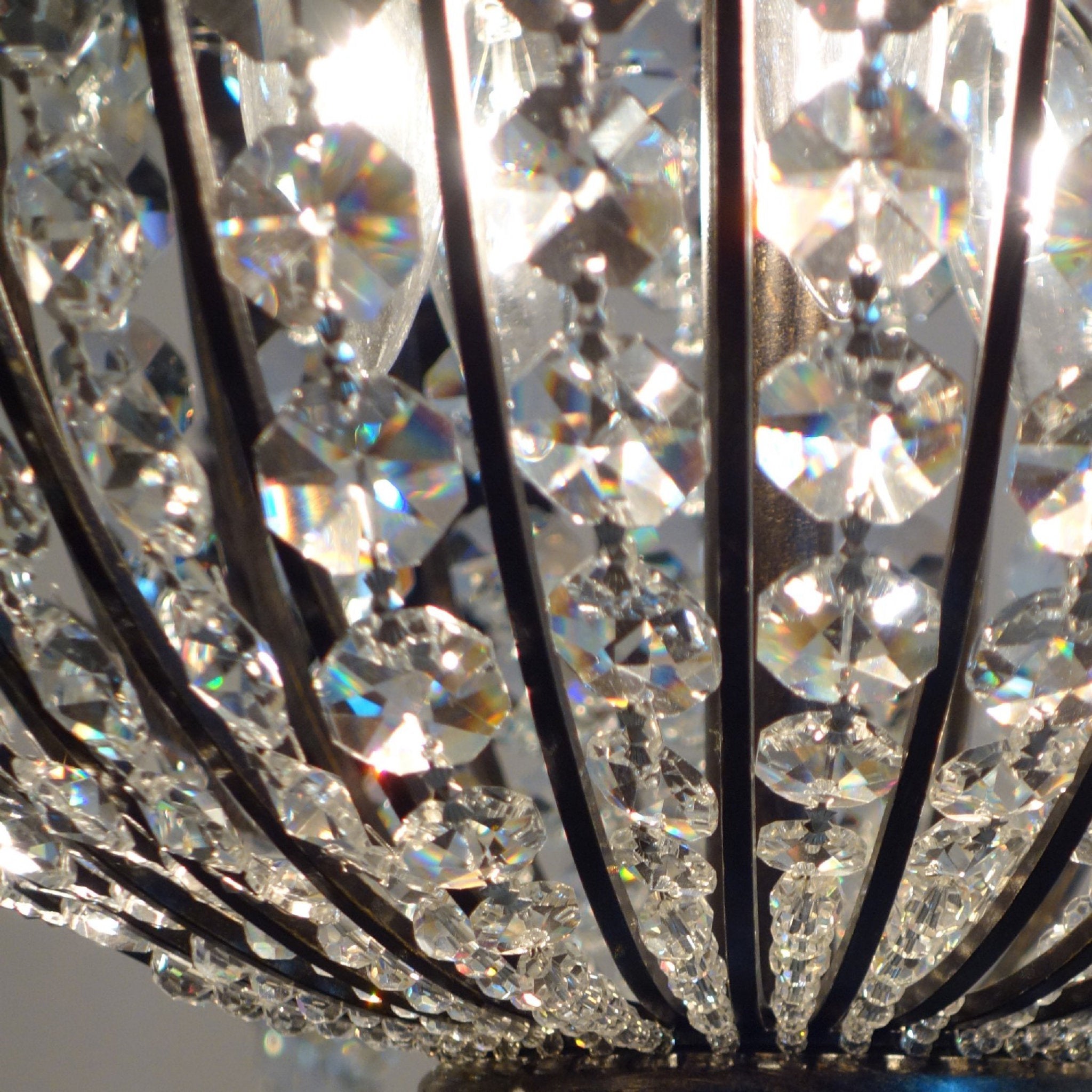 Vanderbilt 44'' Hand Cut Crystal English Bronze Chandelier Bronze 44"W x 51"H x 44"D