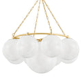 Thornwood 9-Light Chandelier in Aged Brass 43.25L x 43.25W x 20.5H