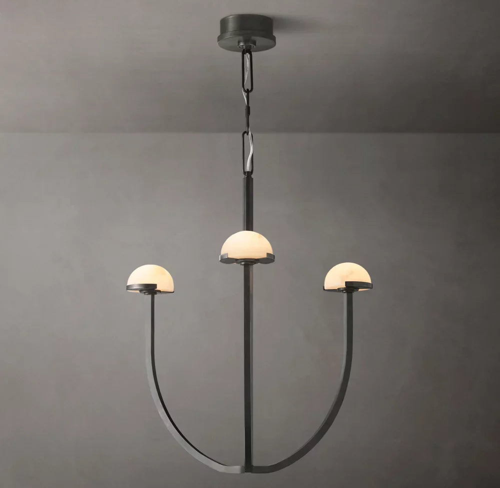 Pedra Round Chandelier 24"