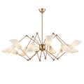Buckingham 12-Light Chandelier in Aged Brass 54L x 54W x 23.5H