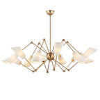 Buckingham 12-Light Chandelier in Aged Brass 54L x 54W x 23.5H