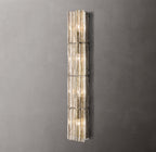 Lattice Clear Glass Grand Sconce